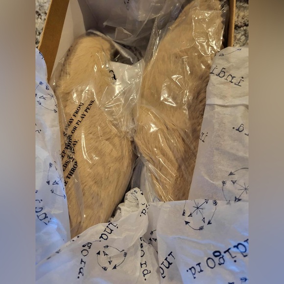 Indigo Light Natural Fabric Box - Picture 2 of 4